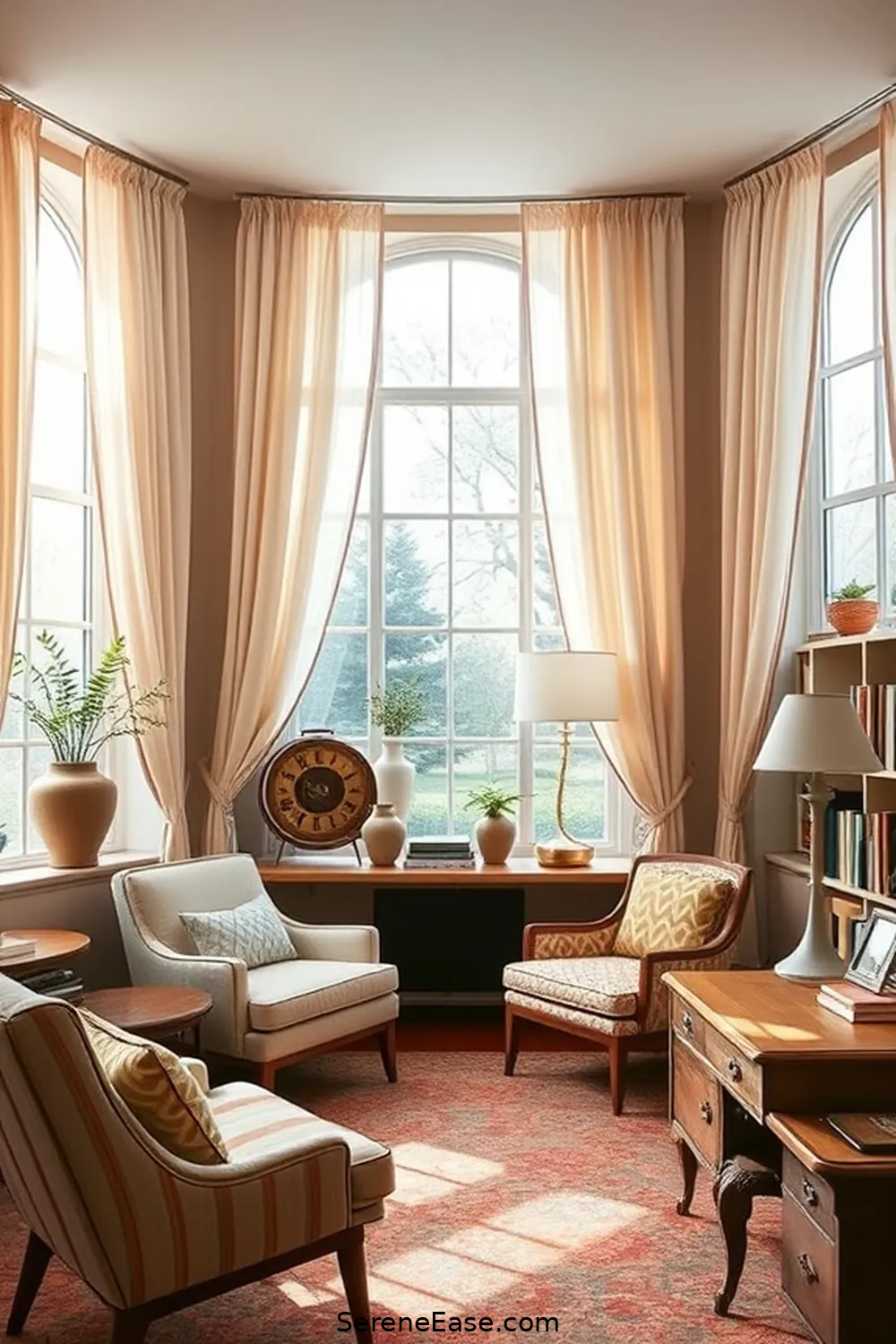 22 Ways to Incorporate Pastels in Your Mid-Century Modern Style Library 12 Use Pastel Window Treatments for 22 Ways to Incorporate Pastels in Your Mid-Century Modern Style Library