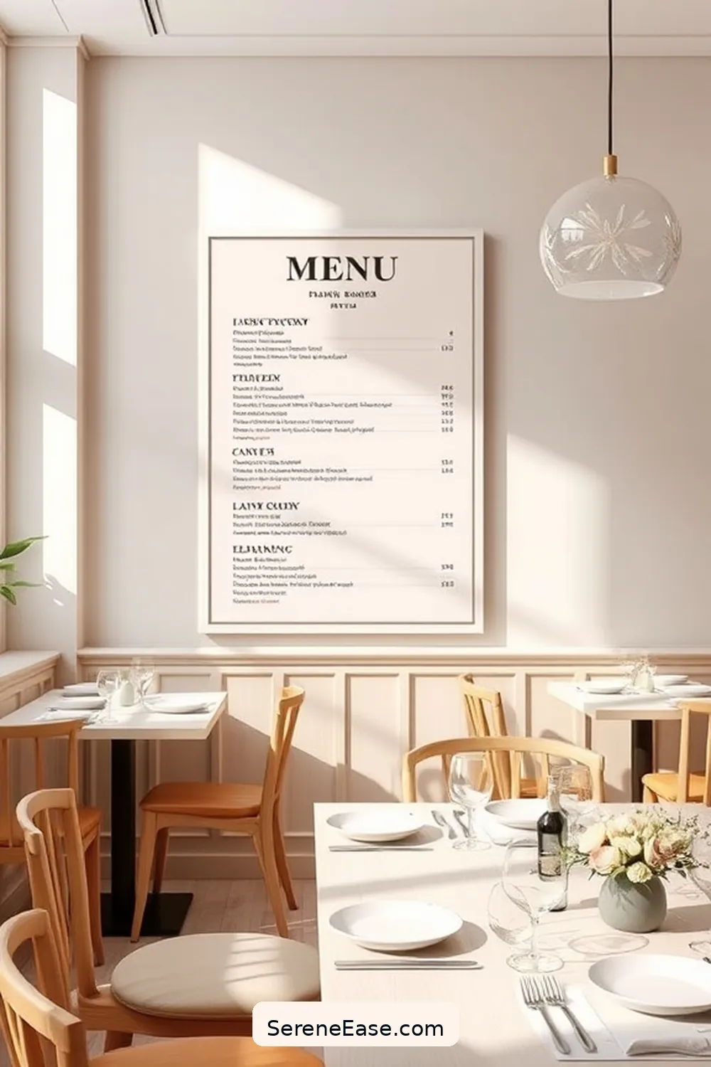22 Ways to Incorporate Pastels in a Minimalist Dining Room Style 19 18. Create a Pastel Menu Board for 22 Ways to Incorporate Pastels in a Minimalist Dining Room Style