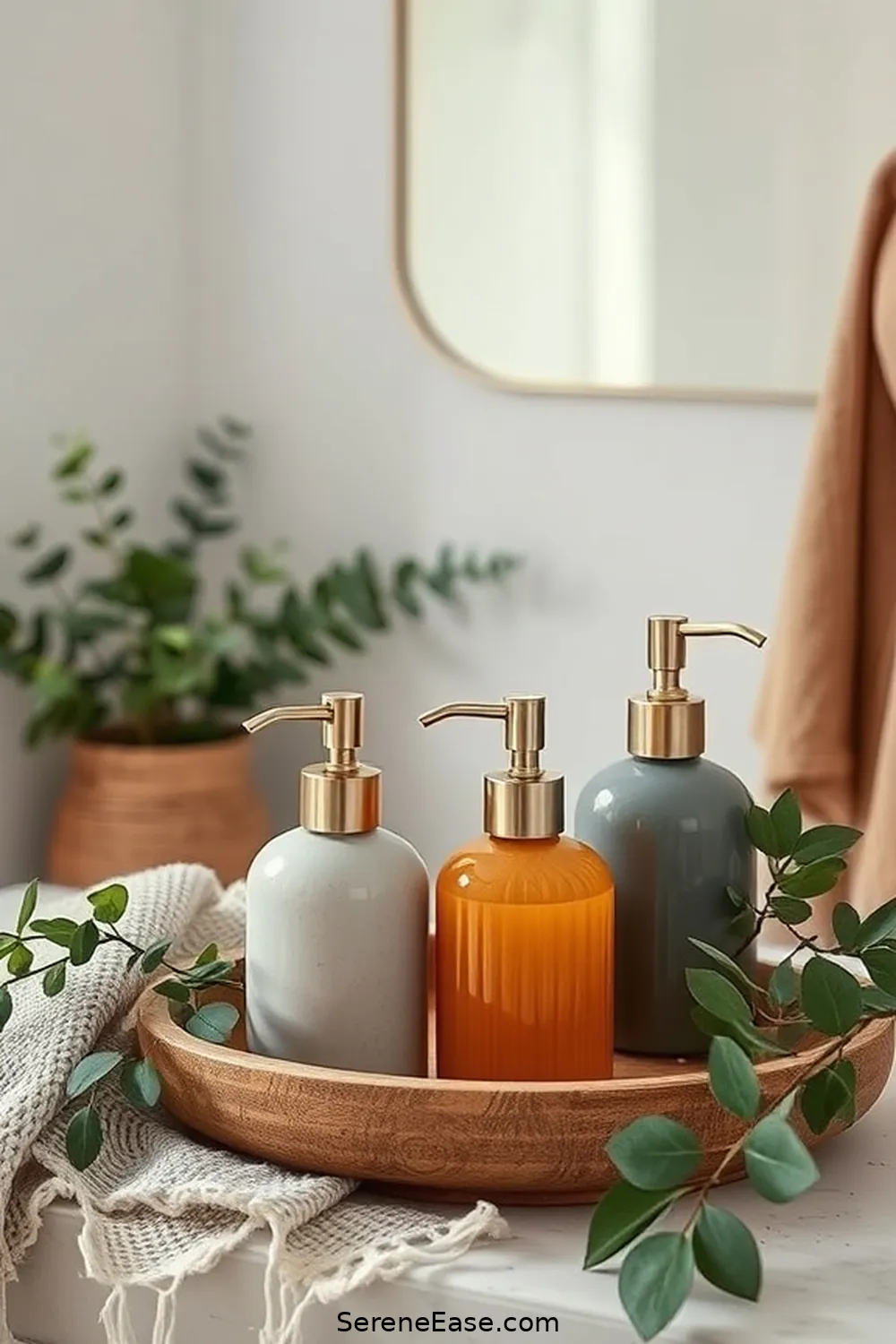 22 Ways to Style a Monochromatic Bohemian Bathroom 20 Select Artisan Soap Dispensers for 22 Ways to Style a Monochromatic Bohemian Bathroom