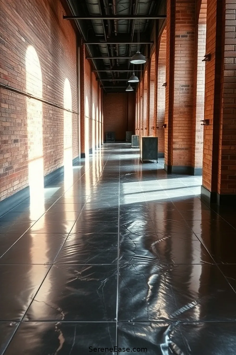 22 Ways to Use Metallic Accents in Your Industrial Style Hallway 18 Incorporate Metallic Flooring Elements for 22 Ways to Use Metallic Accents in Your Industrial Style Hallway