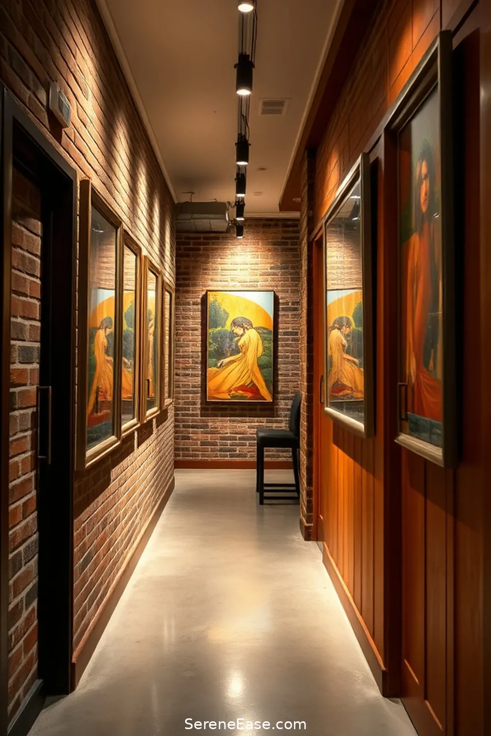 22 Ways to Use Metallic Accents in Your Industrial Style Hallway 16 Use Metallic Picture Frames for 22 Ways to Use Metallic Accents in Your Industrial Style Hallway