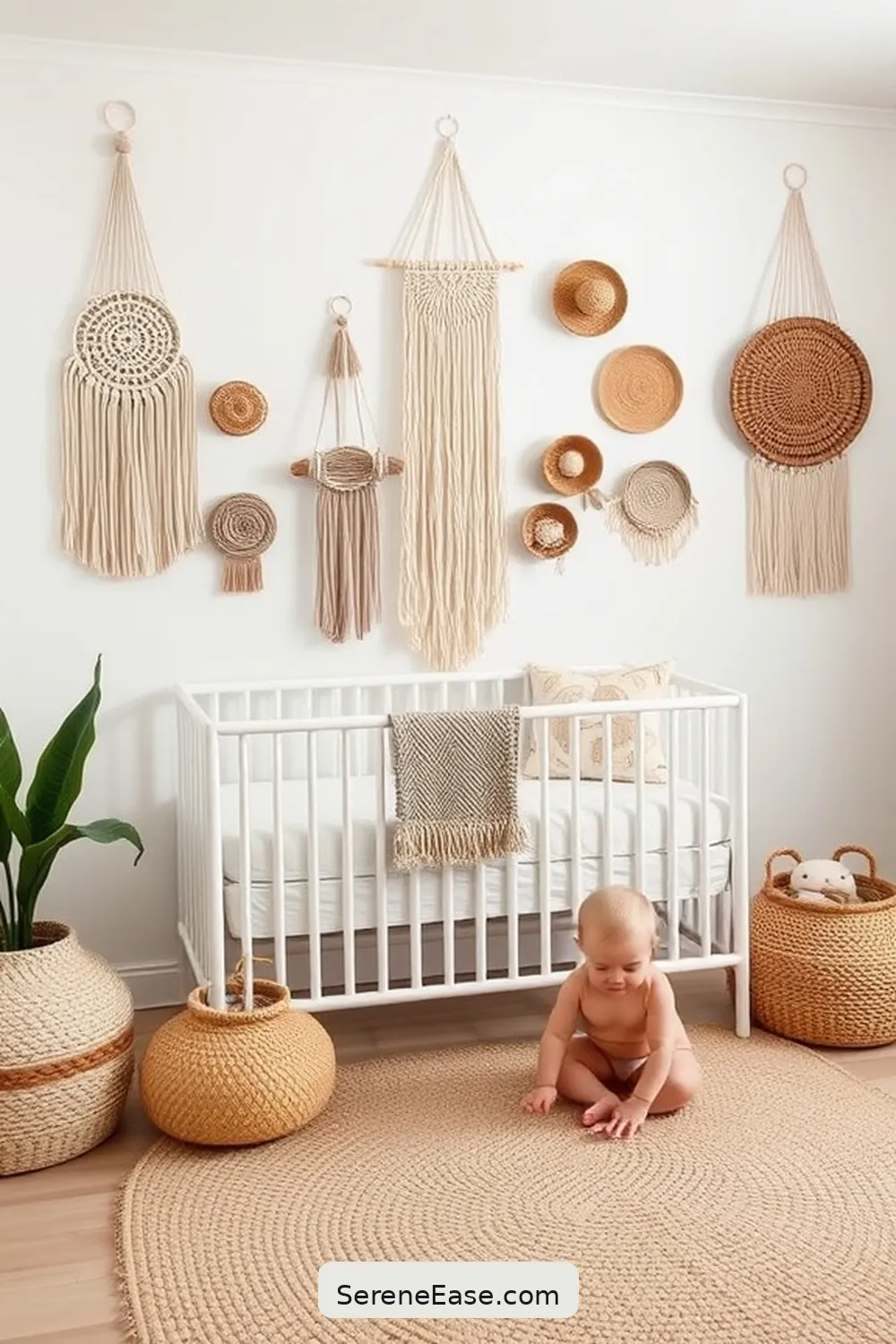 22 Ways to Use Neutral Tones in Bohemian Nursery Style 16 Incorporate Handmade Items for 22 Ways to Use Neutral Tones in Bohemian Nursery Style