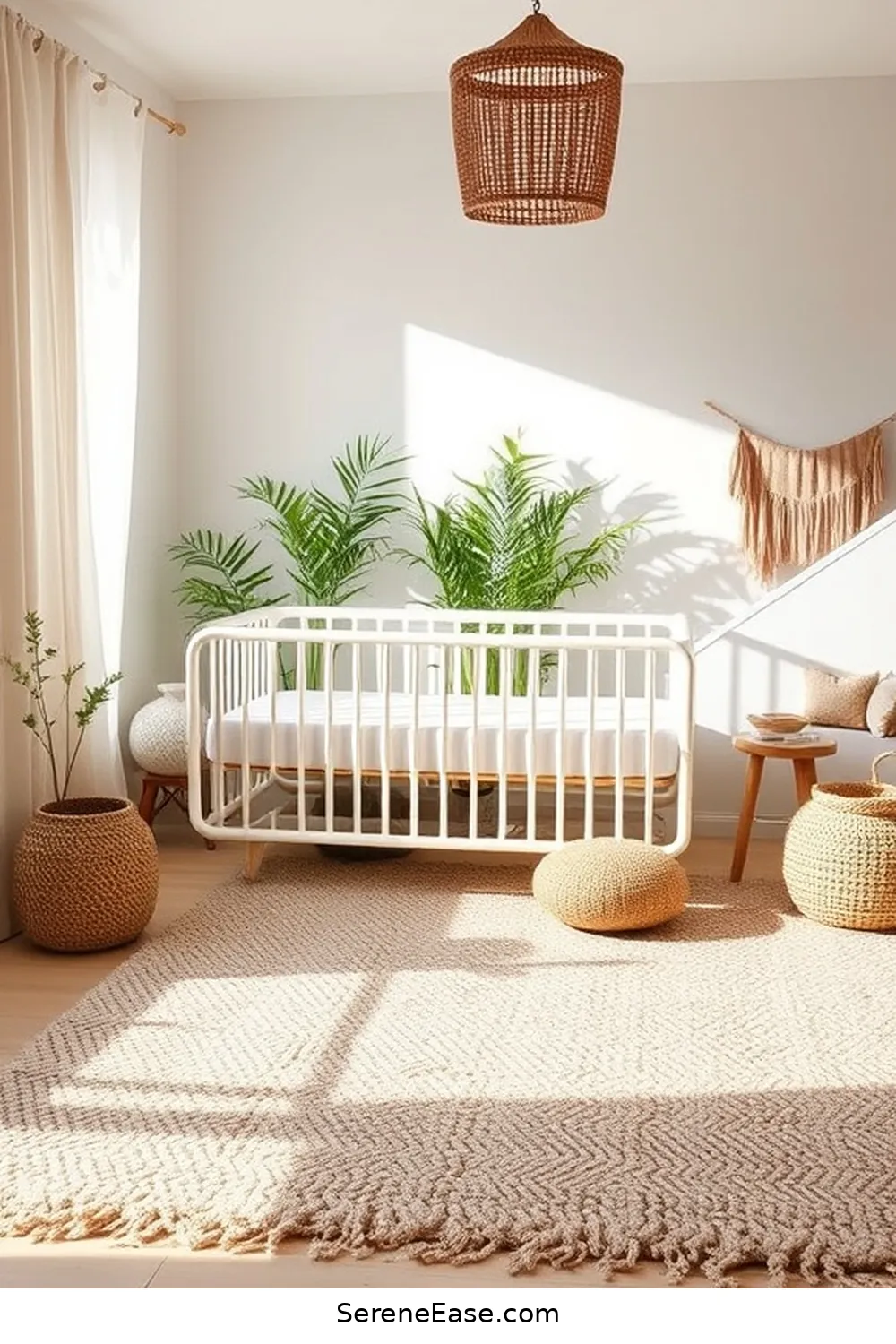 22 Ways to Use Neutral Tones in Bohemian Nursery Style 3 Incorporate Textured Rugs for 22 Ways to Use Neutral Tones in Bohemian Nursery Style