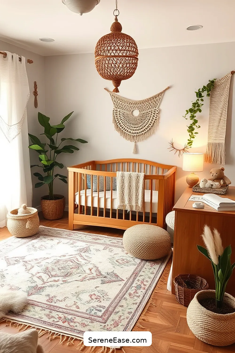 22 Ways to Use Neutral Tones in Bohemian Nursery Style 7 Opt for Natural Wood Furniture for 22 Ways to Use Neutral Tones in Bohemian Nursery Style