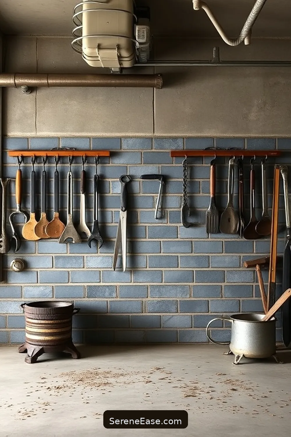 22 Ways to Use Neutral Tones in Industrial-Style Garages 16 Add a Slate or Limestone Backsplash for 22 Ways to Use Neutral Tones in Industrial-Style Garages