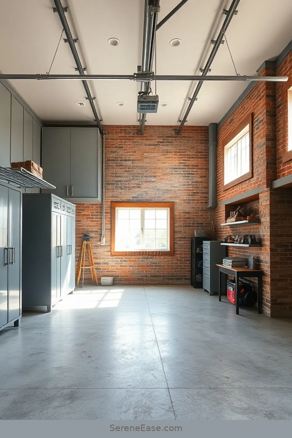 22 Ways to Use Neutral Tones in Industrial-Style Garages 2 Choose a Soft Gray Paint for the Walls for 22 Ways to Use Neutral Tones in Industrial-Style Garages