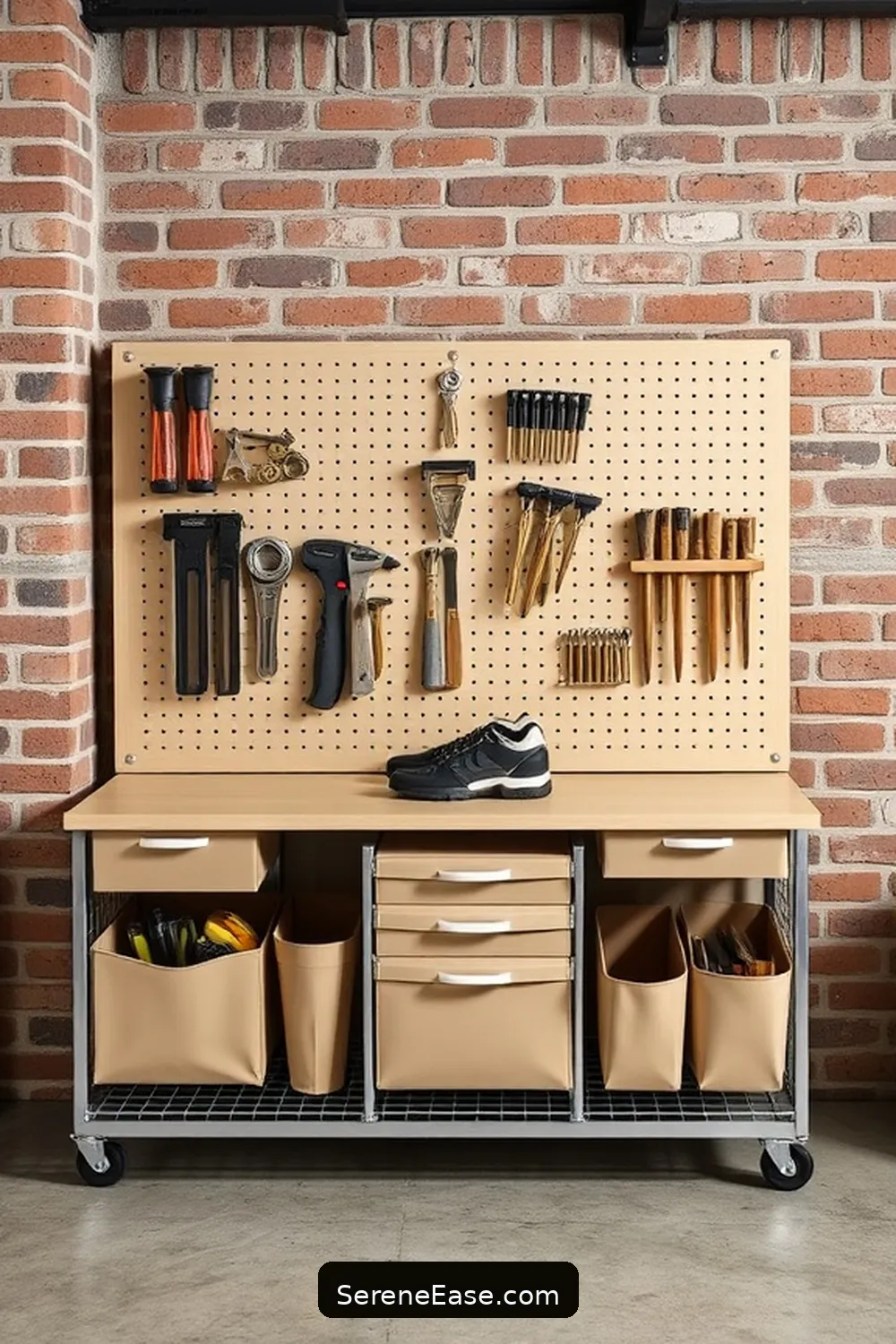 22 Ways to Use Neutral Tones in Industrial-Style Garages 21 Select Neutral Tones for Tool Organizers for 22 Ways to Use Neutral Tones in Industrial-Style Garages