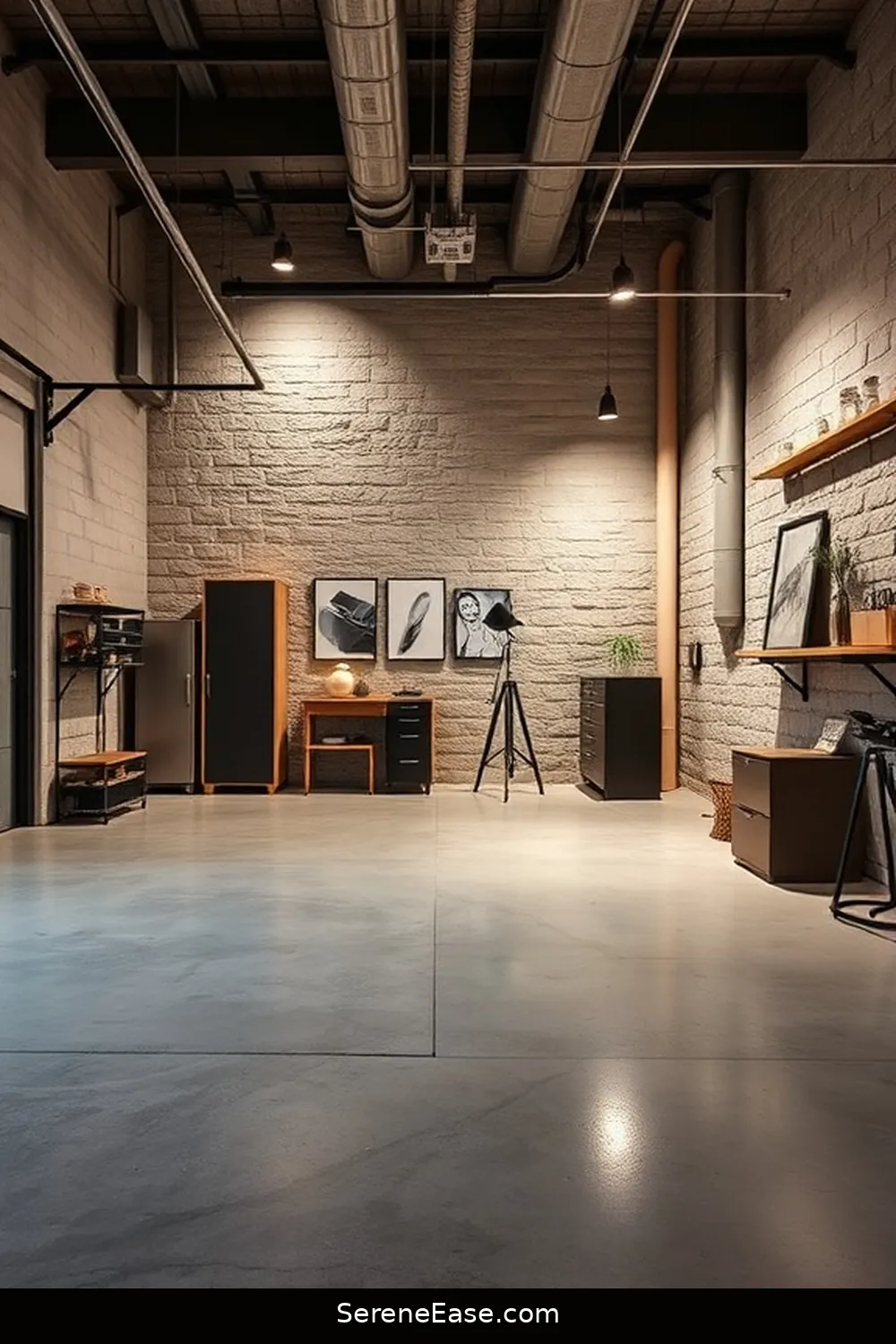 22 Ways to Use Neutral Tones in Industrial-Style Garages 9 Use Natural Stone for a Textured Look for 22 Ways to Use Neutral Tones in Industrial-Style Garages