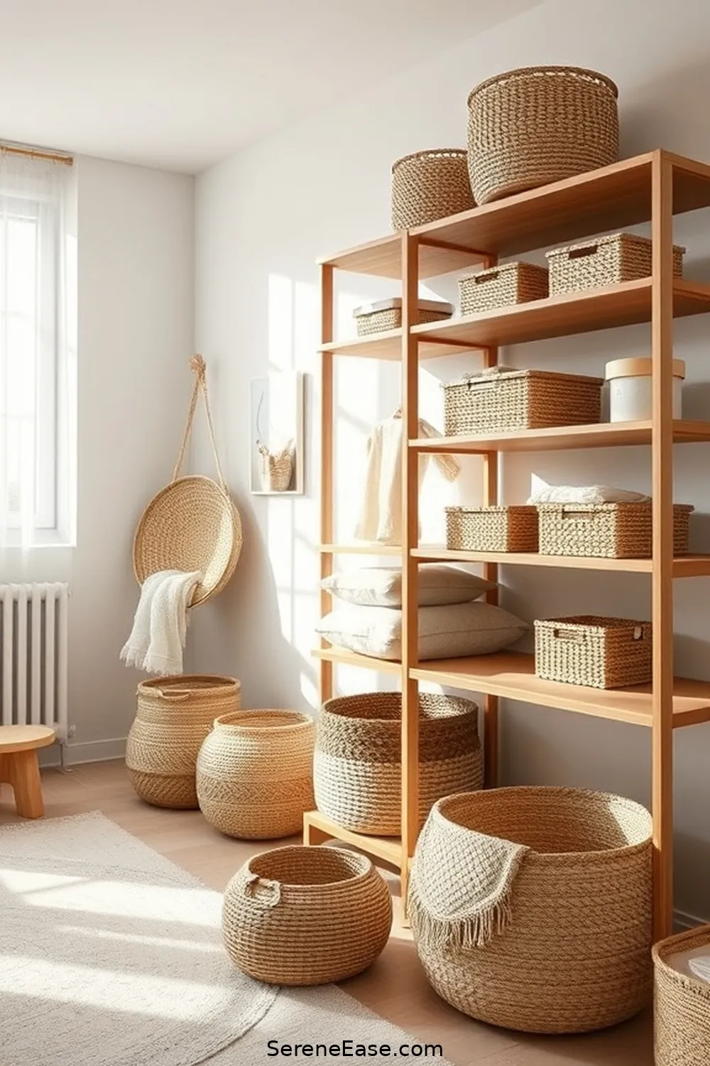 23 Earth Tone Nursery Ideas in Scandinavian Style 9 Choose Minimalist Storage Solutions for 23 Earth Tone Nursery Ideas in Scandinavian Style