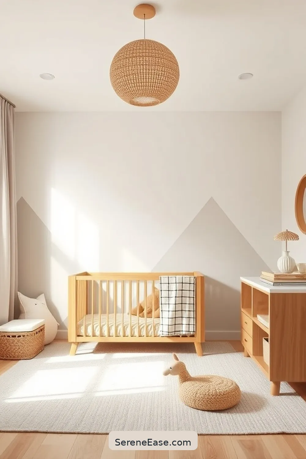 23 Earth Tone Nursery Ideas in Scandinavian Style 16 Introduce Subtle Patterns for 23 Earth Tone Nursery Ideas in Scandinavian Style