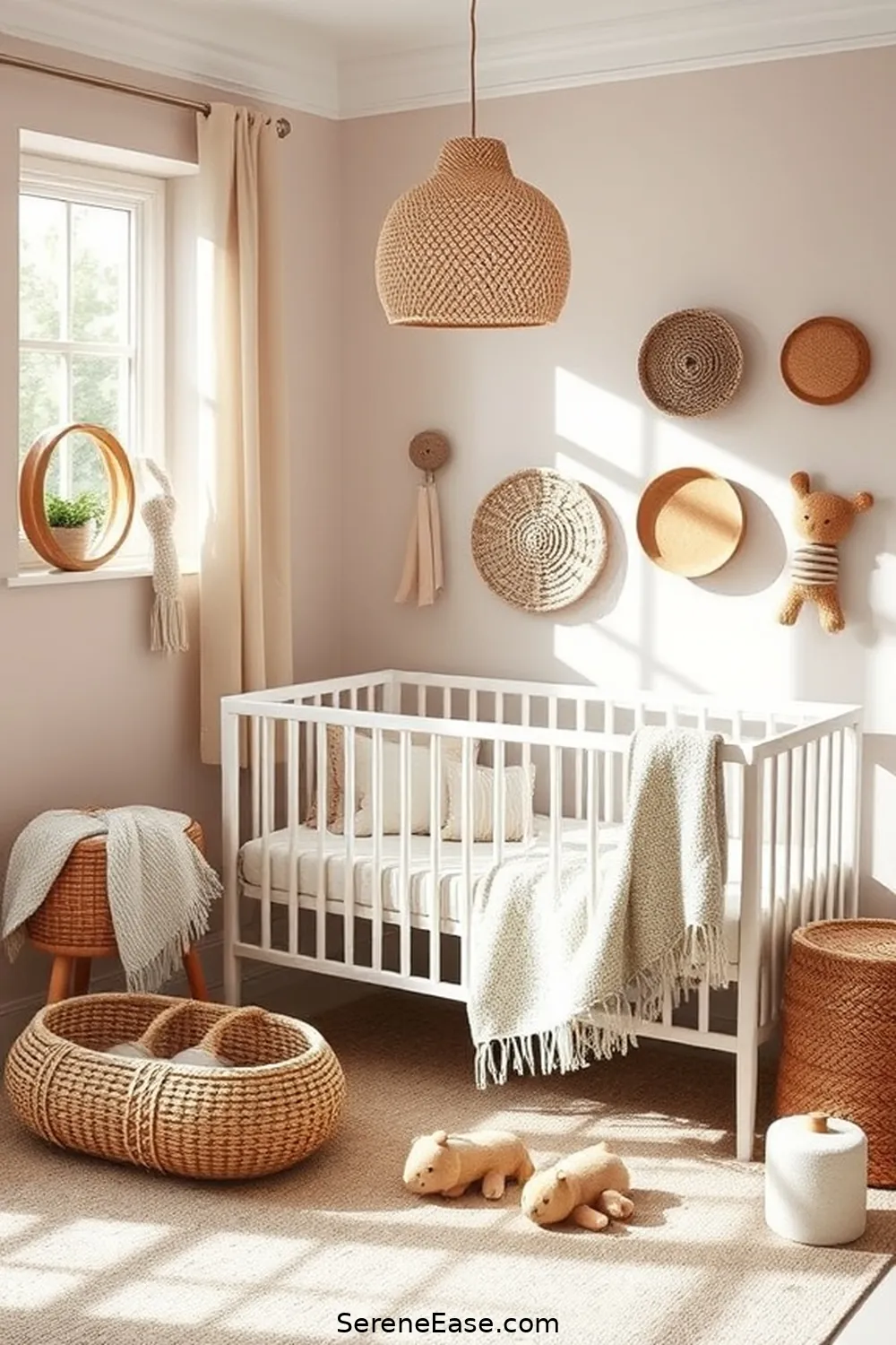 23 Earth Tone Nursery Ideas in Scandinavian Style 7 Utilize Handmade Accessories for 23 Earth Tone Nursery Ideas in Scandinavian Style