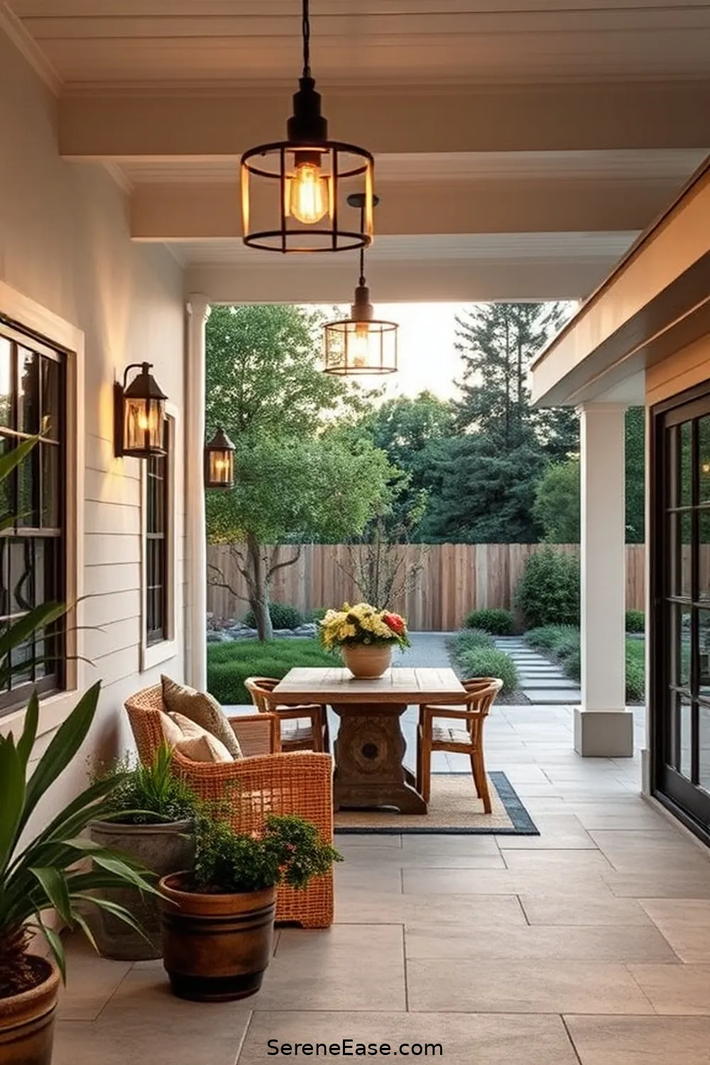 23 Inspiring Ideas for Neutral Tones in Outdoor Modern Farmhouse Style Patios 21 Choose Muted Lighting Fixtures for 23 Inspiring Ideas for Neutral Tones in Outdoor Modern Farmhouse Style Patios
