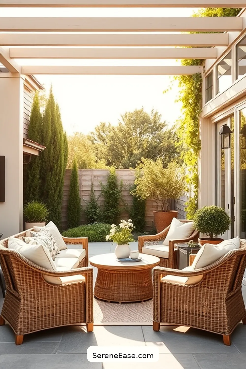 23 Inspiring Ideas for Neutral Tones in Outdoor Modern Farmhouse Style Patios 2 Choose a Soft Beige Color Palette for 23 Inspiring Ideas for Neutral Tones in Outdoor Modern Farmhouse Style Patios