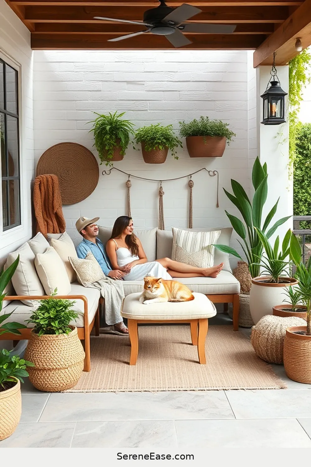 23 Inspiring Ideas for Neutral Tones in Outdoor Modern Farmhouse Style Patios 23 Create a Relaxation Nook for 23 Inspiring Ideas for Neutral Tones in Outdoor Modern Farmhouse Style Patios