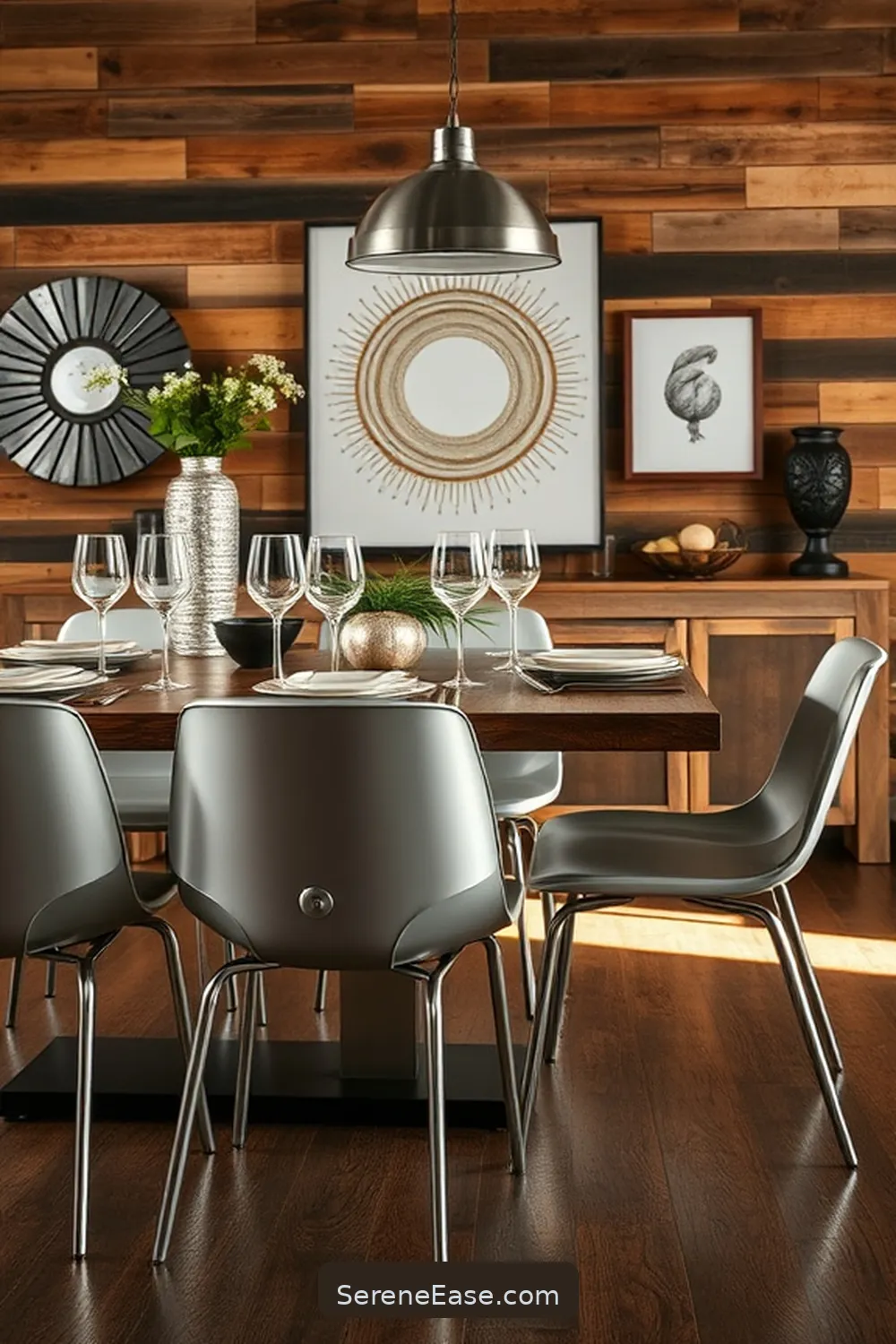 23 Stunning Metallic Accents for Your Rustic Dining Room Style 24 Brushed Aluminum Accent Pieces for 23 Stunning Metallic Accents for Your Rustic Dining Room Style
