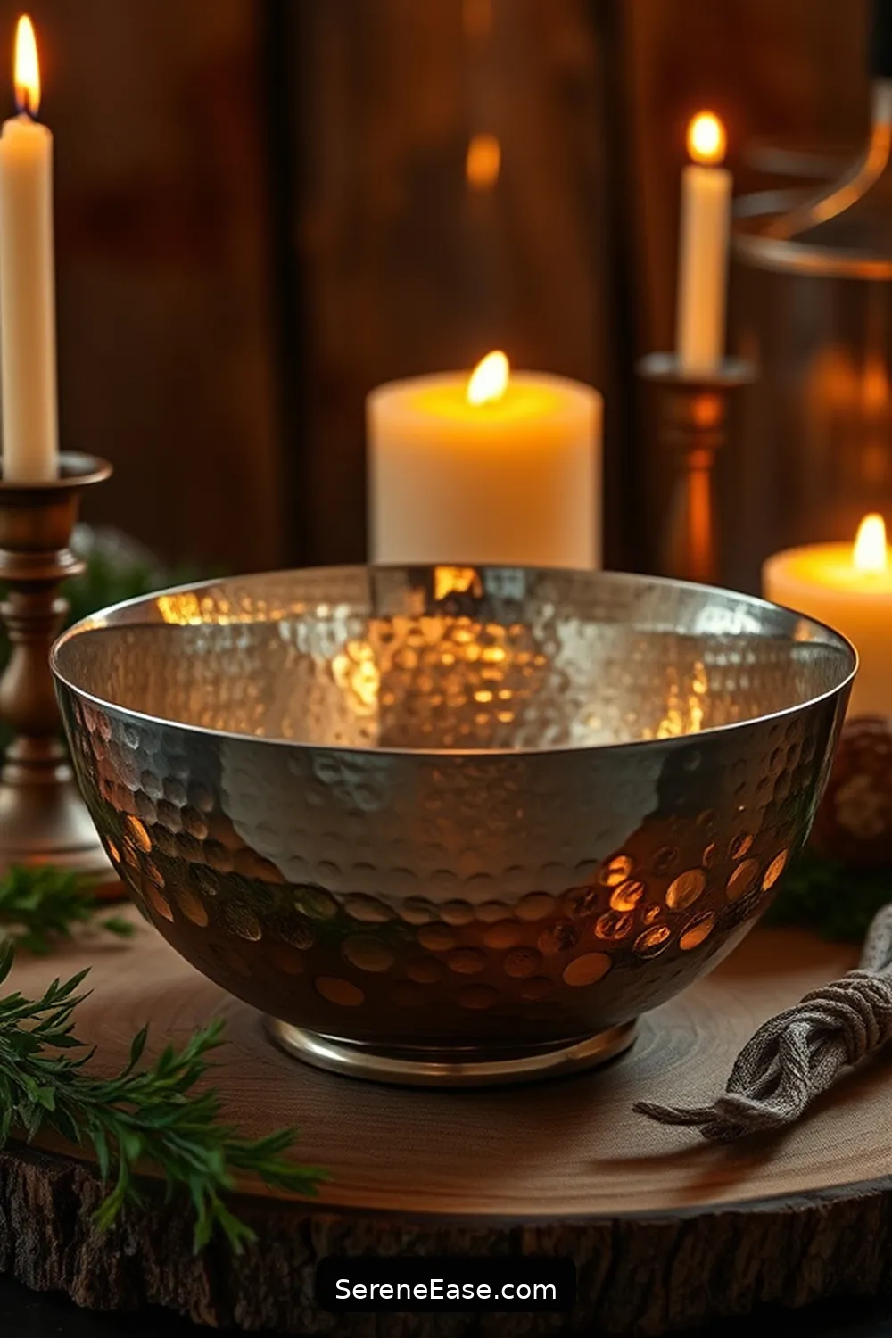 23 Stunning Metallic Accents for Your Rustic Dining Room Style 11 Hammered Metal Bowls for 23 Stunning Metallic Accents for Your Rustic Dining Room Style