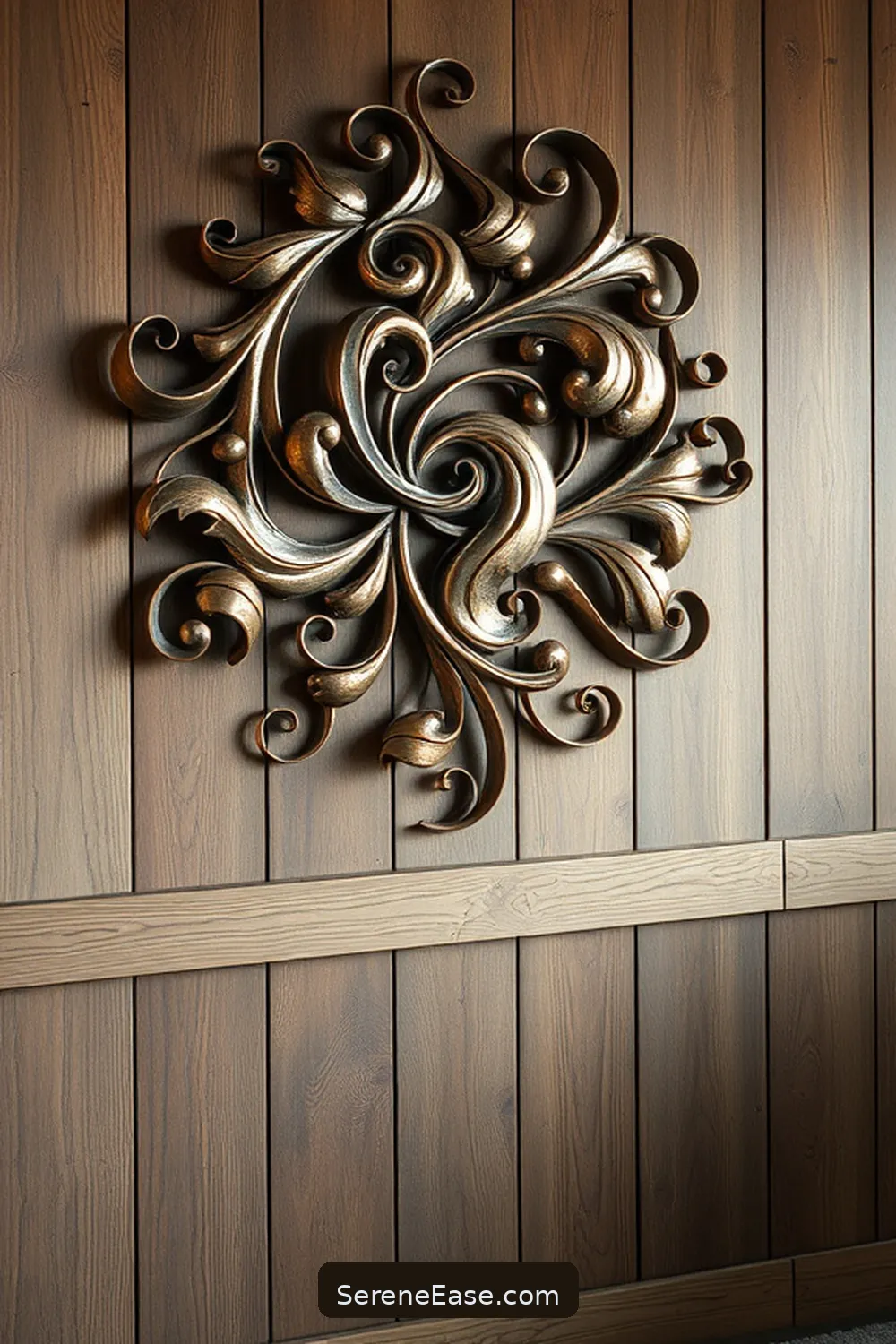 23 Stunning Metallic Accents for Your Rustic Dining Room Style 22 Textured Metal Wall Art for 23 Stunning Metallic Accents for Your Rustic Dining Room Style