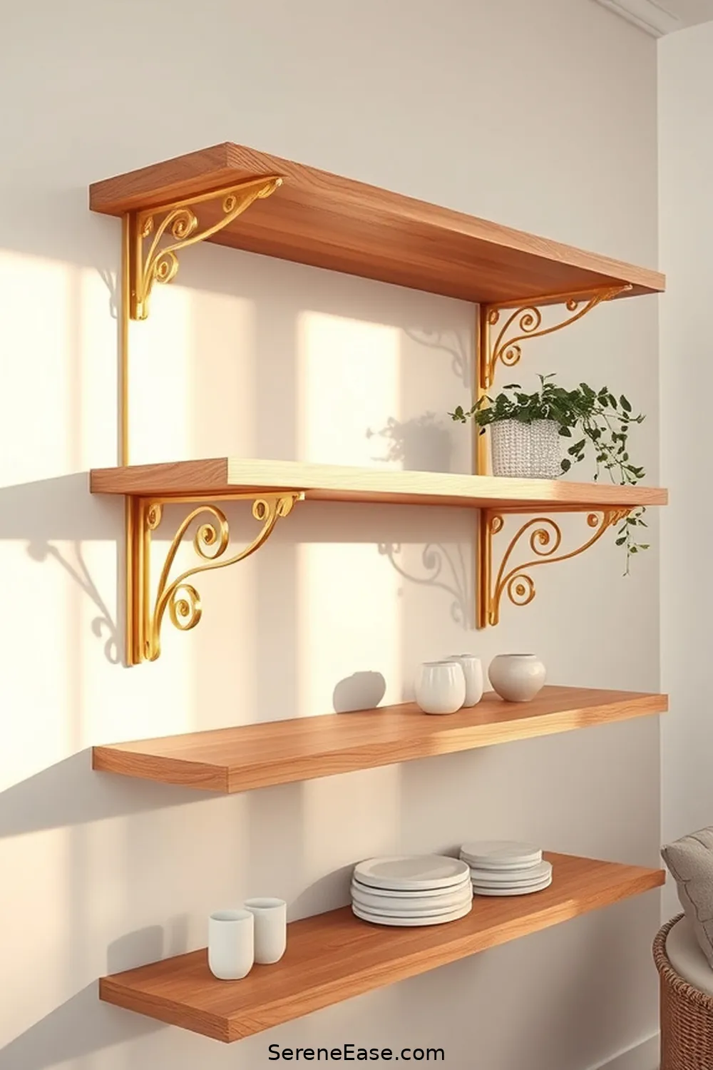23 Stunning Metallic Accents for Your Scandinavian Style Library 7 Brass Shelving Brackets for 23 Stunning Metallic Accents for Your Scandinavian Style Library