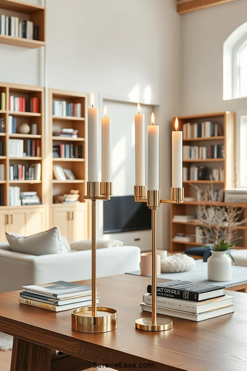 23 Stunning Metallic Accents for Your Scandinavian Style Library 10 Elegant Candle Holders for 23 Stunning Metallic Accents for Your Scandinavian Style Library