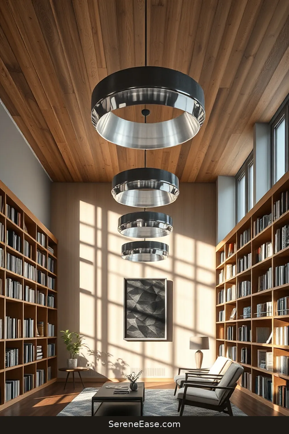 23 Stunning Metallic Accents for Your Scandinavian Style Library 23 Glamorous Ceiling Fixtures for 23 Stunning Metallic Accents for Your Scandinavian Style Library