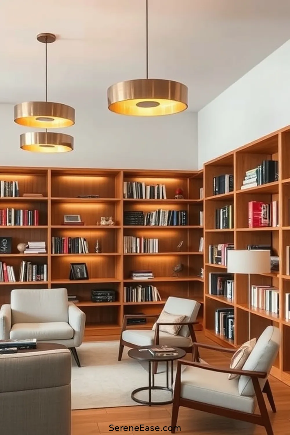 23 Stunning Metallic Accents for Your Scandinavian Style Library 9 Statement Light Fixtures for 23 Stunning Metallic Accents for Your Scandinavian Style Library