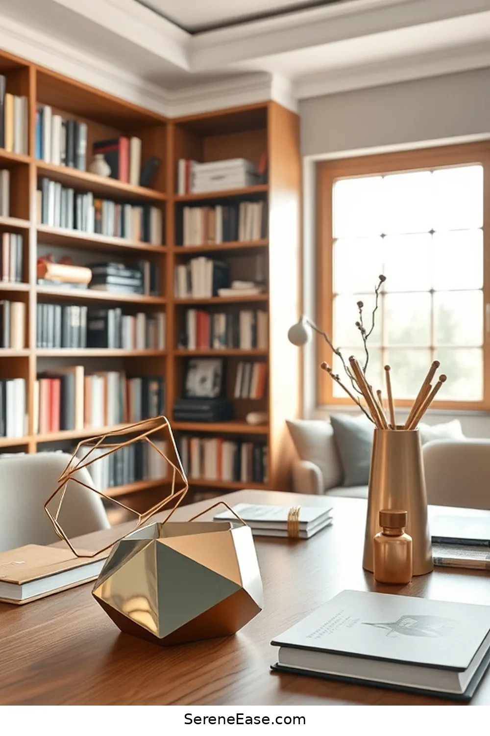 23 Stunning Metallic Accents for Your Scandinavian Style Library 20 Unique Desk Accessories for 23 Stunning Metallic Accents for Your Scandinavian Style Library