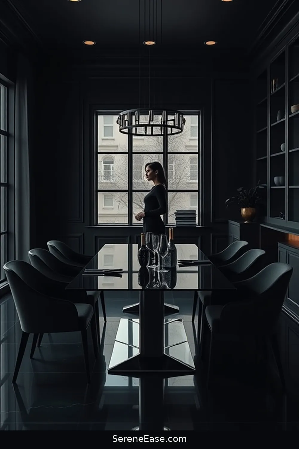 23 Stunning Monochromatic Dining Room Ideas in Minimalist Style 3 Bold Black Sophistication for 23 Stunning Monochromatic Dining Room Ideas in Minimalist Style