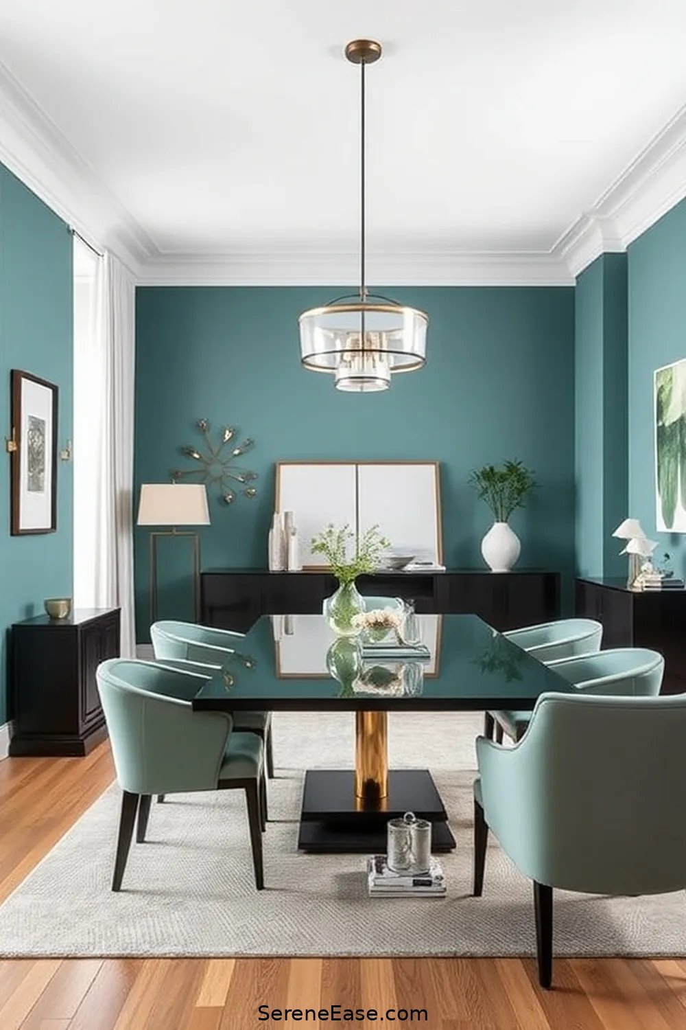 23 Stunning Monochromatic Dining Room Ideas in Minimalist Style 23 Brilliant Teal Retreat for 23 Stunning Monochromatic Dining Room Ideas in Minimalist Style