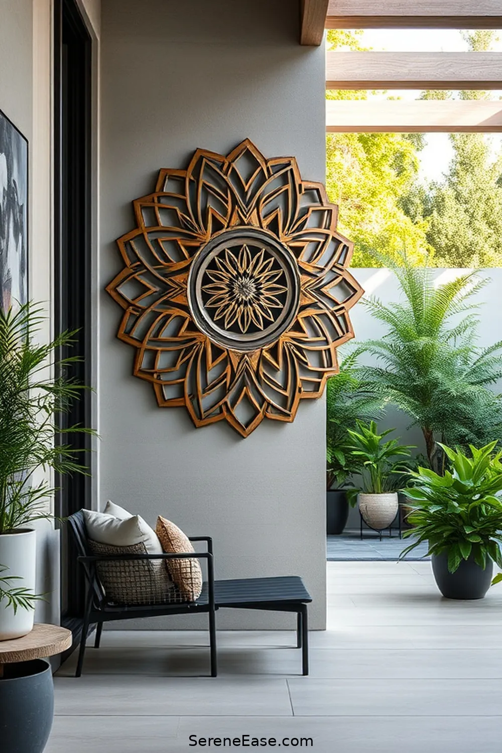 23 Stylish Metallic Accents for Your Scandinavian Outdoor Patio 9 Bronze Wall Art for 23 Stylish Metallic Accents for Your Scandinavian Outdoor Patio