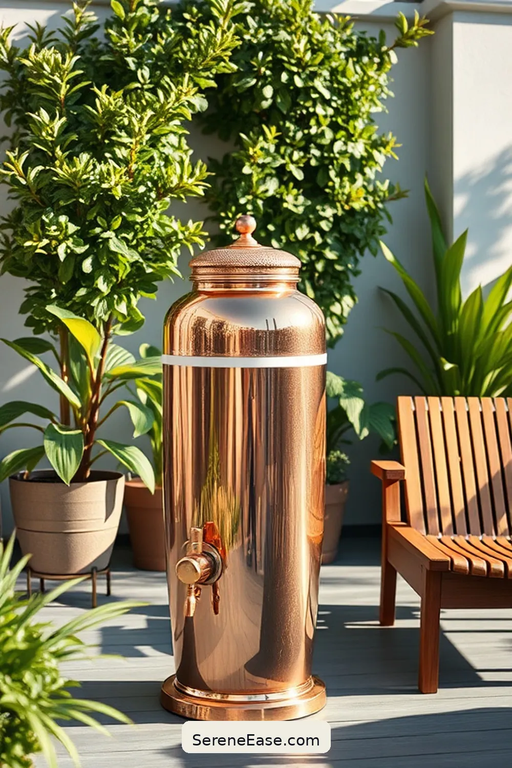23 Stylish Metallic Accents for Your Scandinavian Outdoor Patio 23 Copper Beverage Dispensers for 23 Stylish Metallic Accents for Your Scandinavian Outdoor Patio