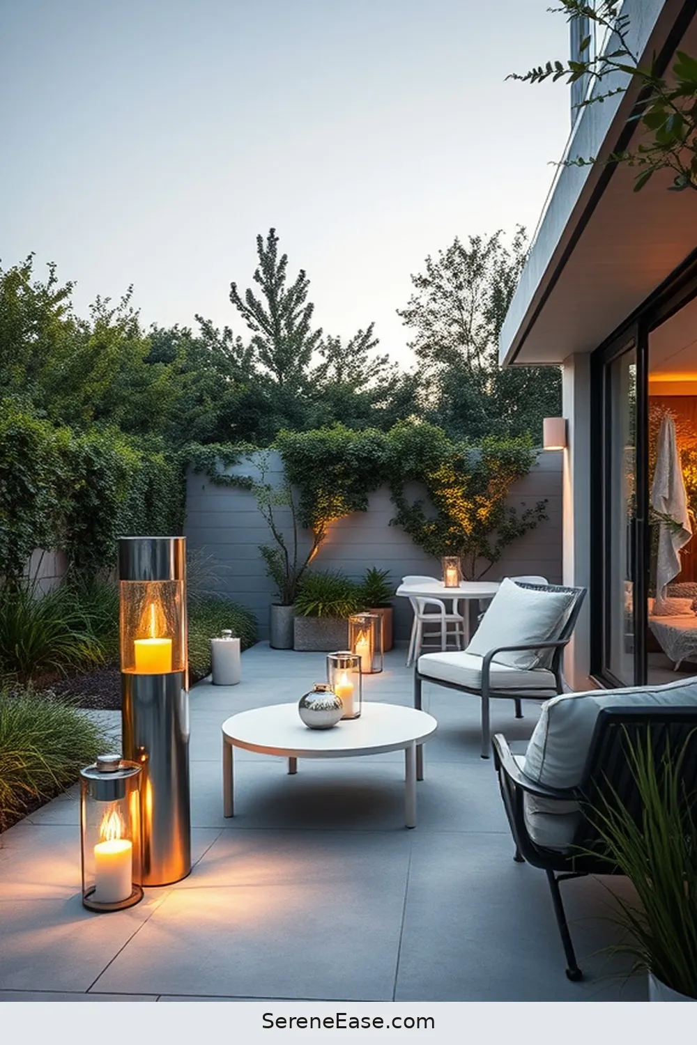 23 Stylish Metallic Accents for Your Scandinavian Outdoor Patio 8 Silver Lanterns for 23 Stylish Metallic Accents for Your Scandinavian Outdoor Patio