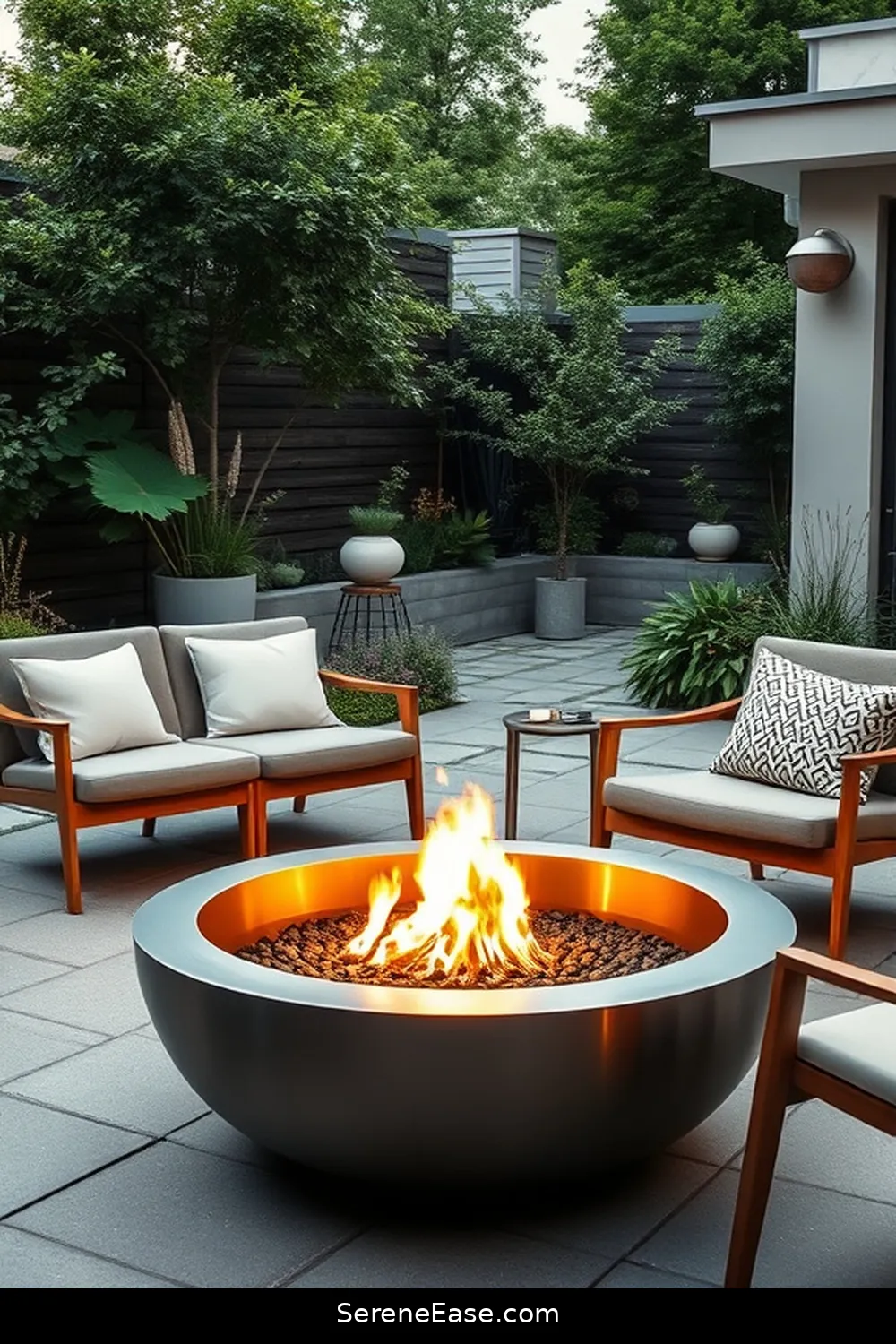 23 Stylish Metallic Accents for Your Scandinavian Outdoor Patio 5 Stainless Steel Fire Pits for 23 Stylish Metallic Accents for Your Scandinavian Outdoor Patio