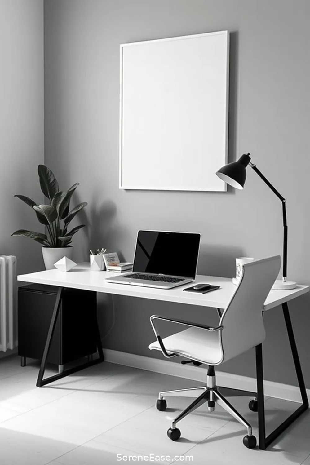 23 Tips for a Black and White Minimalist Style Home Office 5 Keep the Desk Organized for 23 Tips for a Black and White Minimalist Style Home Office