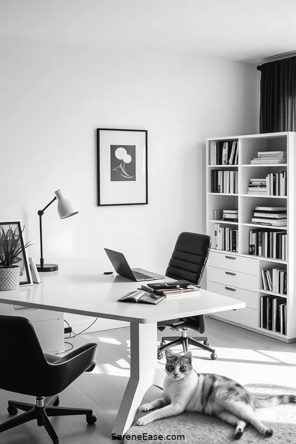 23 Tips for a Black and White Minimalist Style Home Office 24 Regularly Declutter and Refresh for 23 Tips for a Black and White Minimalist Style Home Office