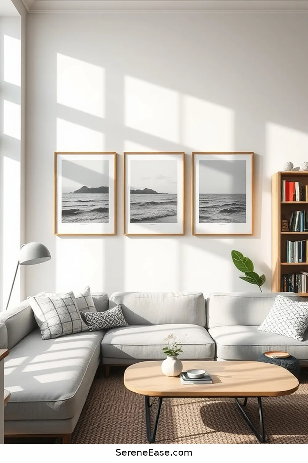 23 Ways to Achieve Black and White Coastal Style in Your Library 10 Hang Coastal Artwork for 23 Ways to Achieve Black and White Coastal Style in Your Library