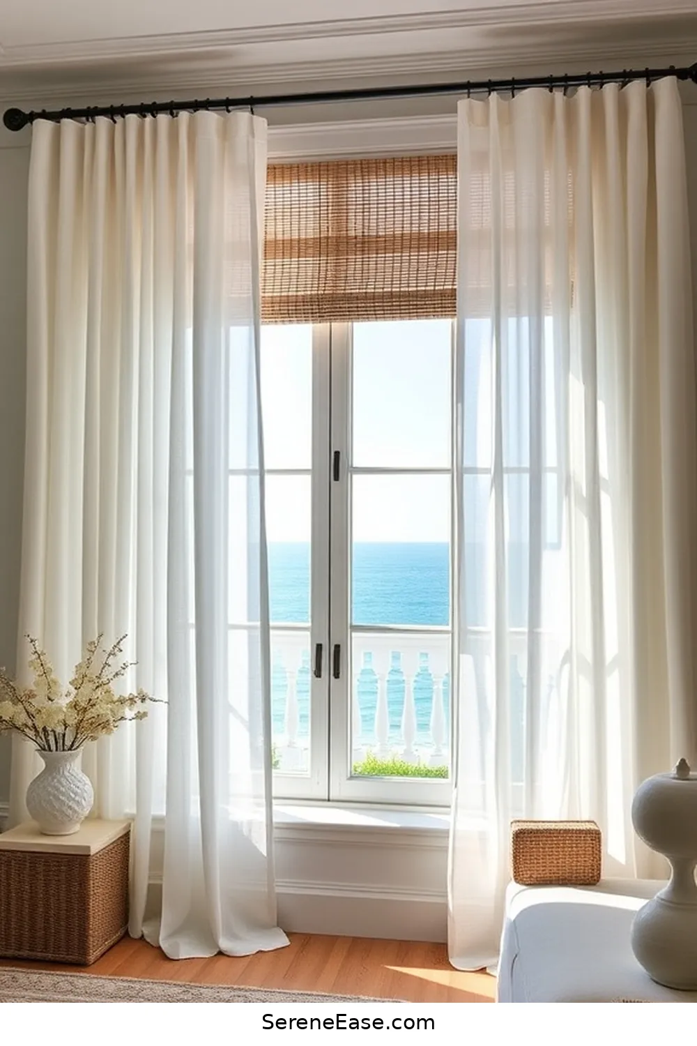23 Ways to Achieve Black and White Coastal Style in Your Library 23 Use Coastal-Inspired Window Treatments for 23 Ways to Achieve Black and White Coastal Style in Your Library
