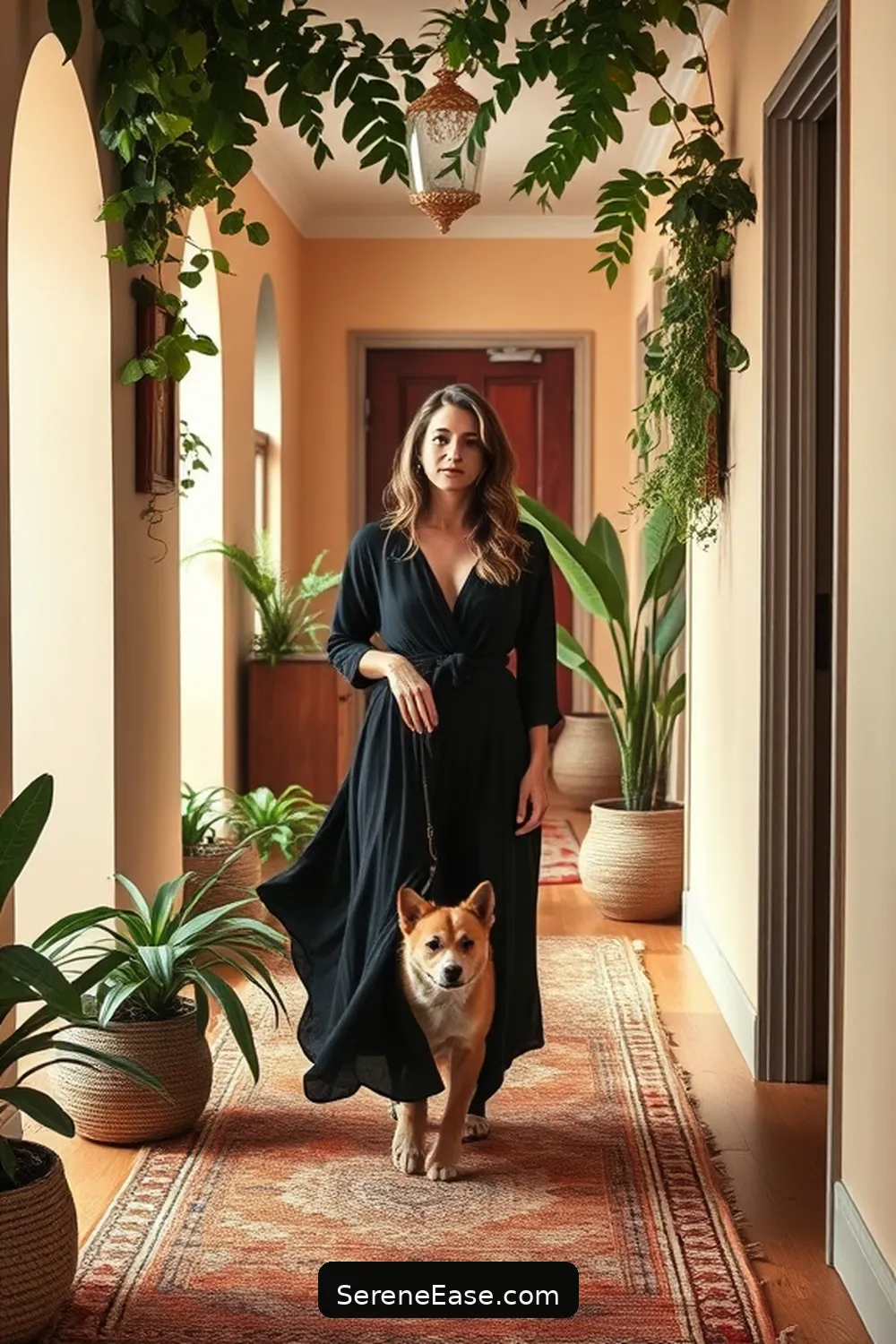 23 Ways to Achieve Monochromatic Bohemian Style in Your Hallway 2 Choose a Dominant Color for 23 Ways to Achieve Monochromatic Bohemian Style in Your Hallway