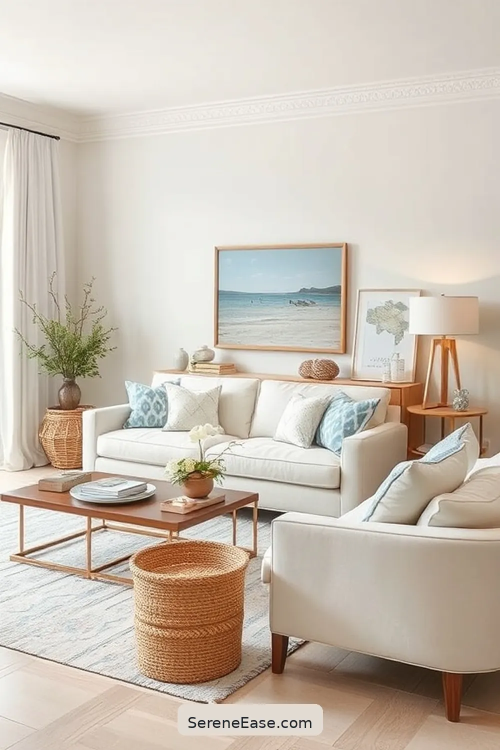 23 Ways to Achieve Monochromatic Coastal Style in Your Living Room 15 Choose Simple Furniture Designs for 23 Ways to Achieve Monochromatic Coastal Style in Your Living Room