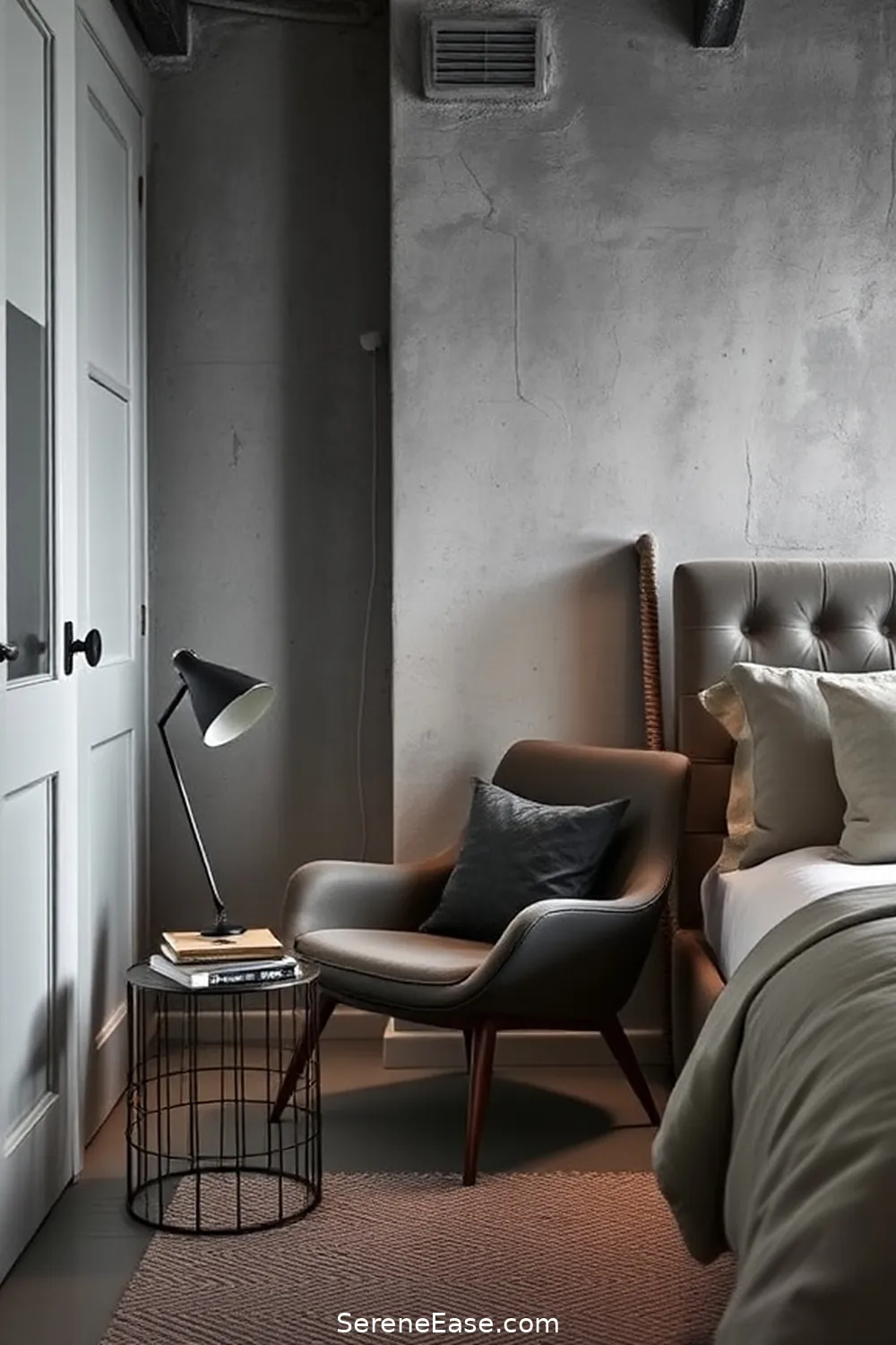 23 Ways to Achieve Monochromatic Industrial Style in Your Bedroom 23 Incorporate a Reading Nook for 23 Ways to Achieve Monochromatic Industrial Style in Your Bedroom