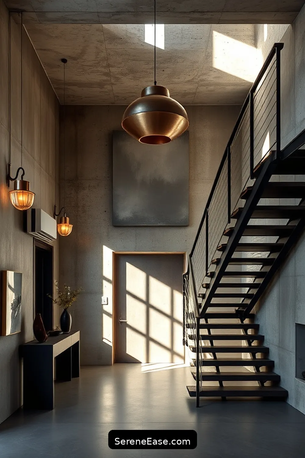 23 Ways to Achieve Monochromatic Industrial Style in Your Entryway 23 Emphasize Architectural Features for 23 Ways to Achieve Monochromatic Industrial Style in Your Entryway