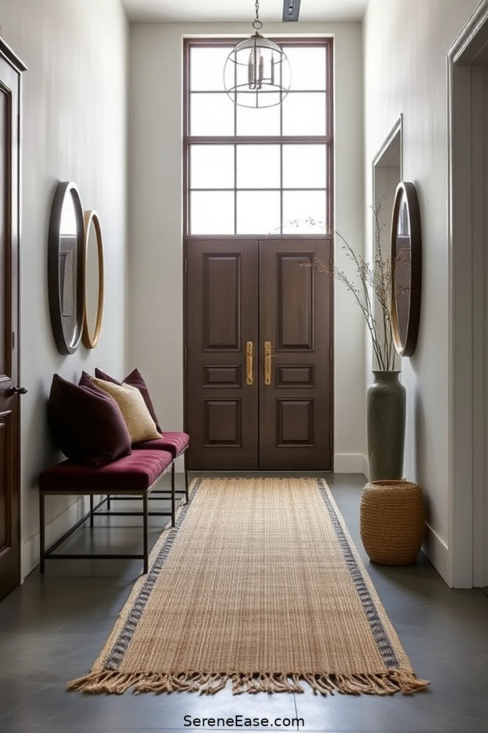 23 Ways to Achieve Monochromatic Industrial Style in Your Entryway 10 Incorporate Textured Fabrics for 23 Ways to Achieve Monochromatic Industrial Style in Your Entryway