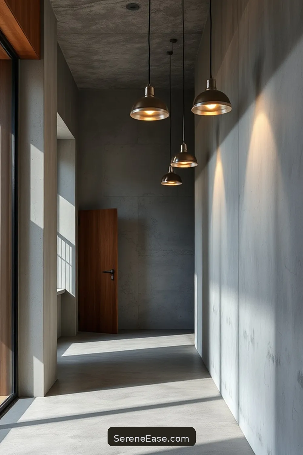 23 Ways to Achieve Monochromatic Industrial Style in Your Entryway 6 Install Industrial Lighting Fixtures for 23 Ways to Achieve Monochromatic Industrial Style in Your Entryway