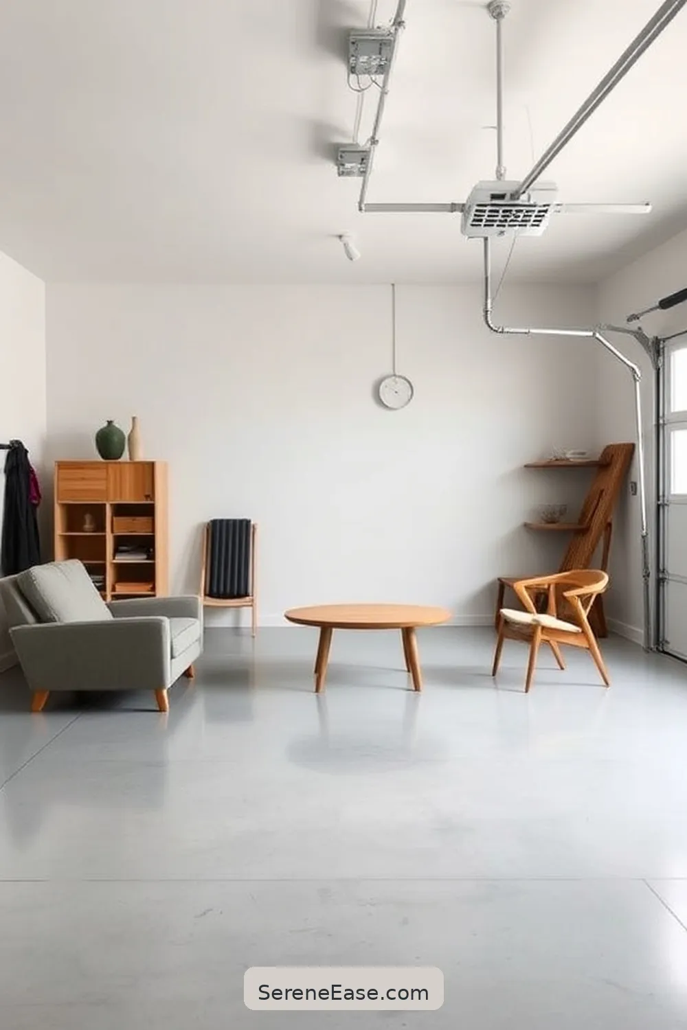 23 Ways to Achieve Monochromatic Scandinavian Style in Your Garage 6 Embrace Minimalist Furniture for 23 Ways to Achieve Monochromatic Scandinavian Style in Your Garage