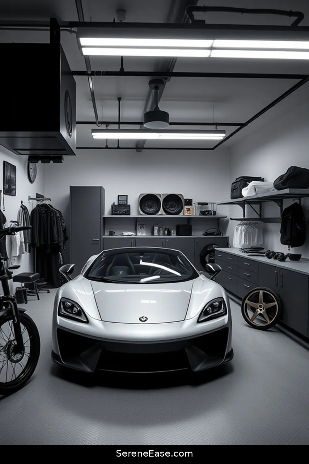 23 Ways to Achieve Monochromatic Scandinavian Style in Your Garage 19 Integrate Smart Technology for 23 Ways to Achieve Monochromatic Scandinavian Style in Your Garage