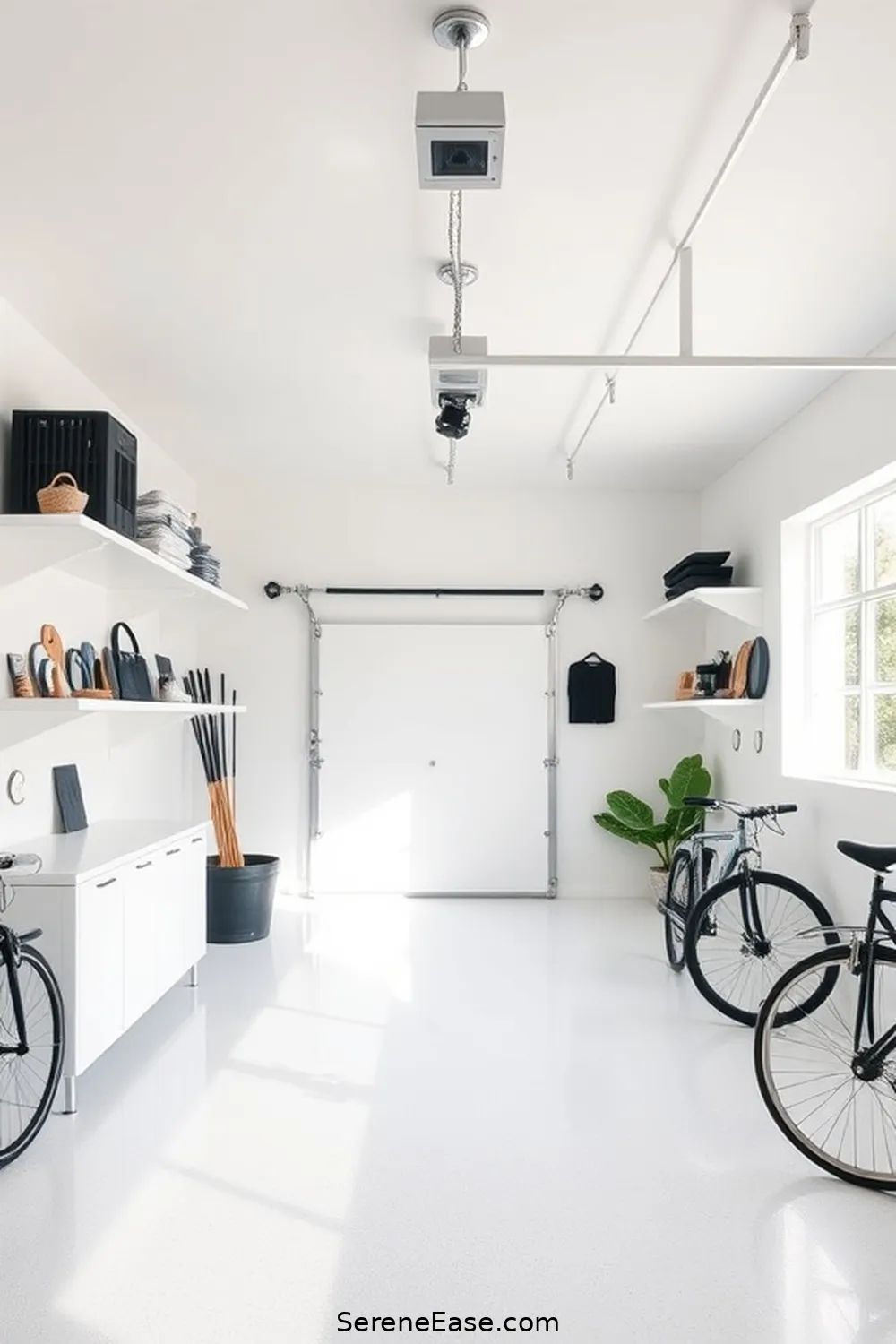 23 Ways to Achieve Monochromatic Scandinavian Style in Your Garage 17 Paint the Walls White for 23 Ways to Achieve Monochromatic Scandinavian Style in Your Garage