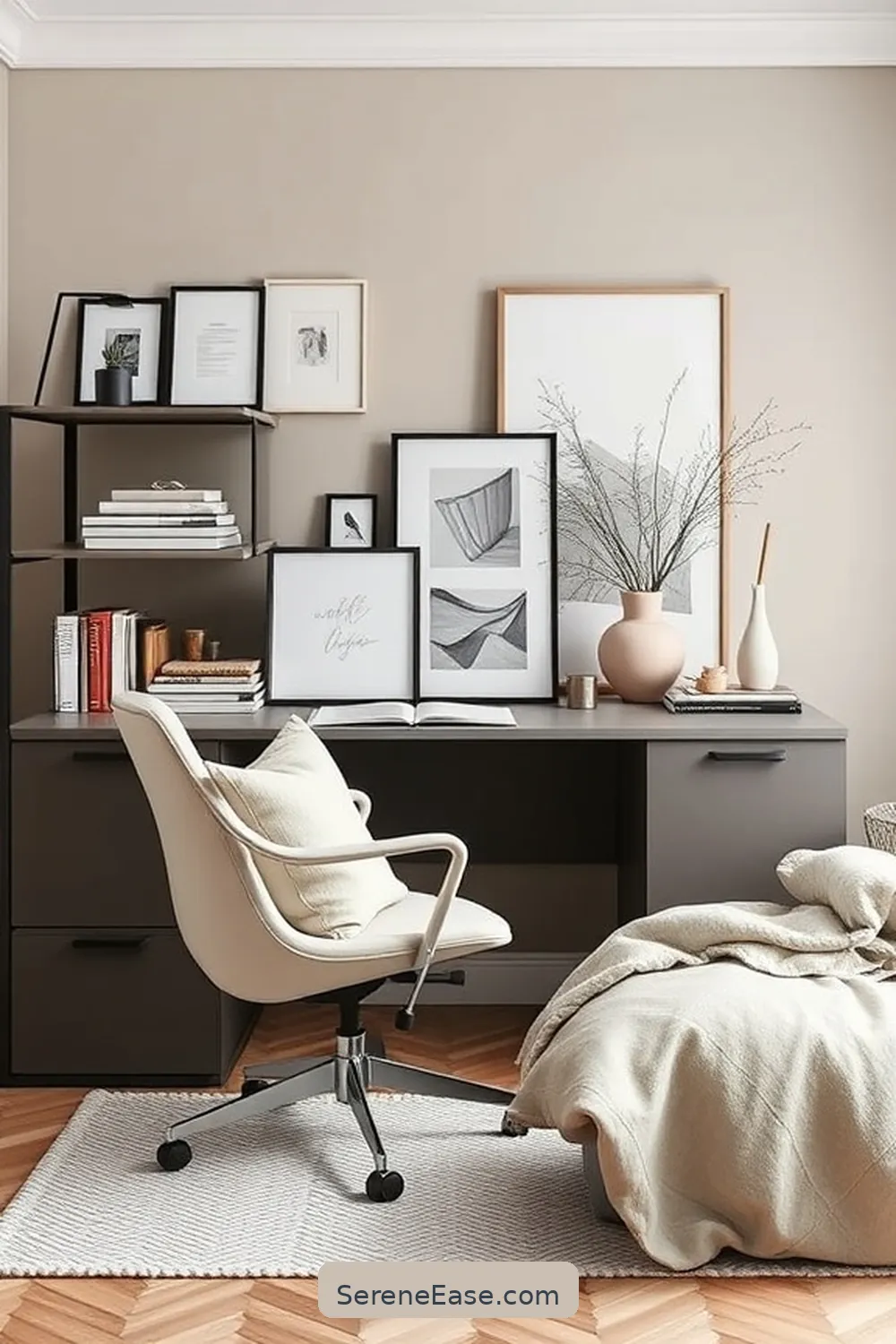 23 Ways to Achieve Monochromatic Scandinavian Style in Your Home Office 19 Add Personal Touches With Accessories for 23 Ways to Achieve Monochromatic Scandinavian Style in Your Home Office