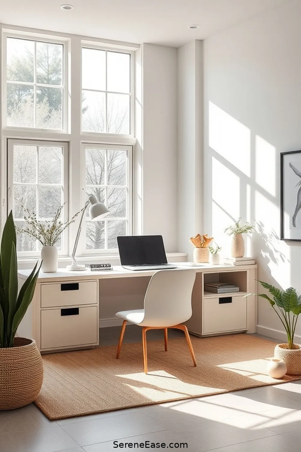 23 Ways to Achieve Monochromatic Scandinavian Style in Your Home Office 2 Choose a Neutral Color Palette for 23 Ways to Achieve Monochromatic Scandinavian Style in Your Home Office