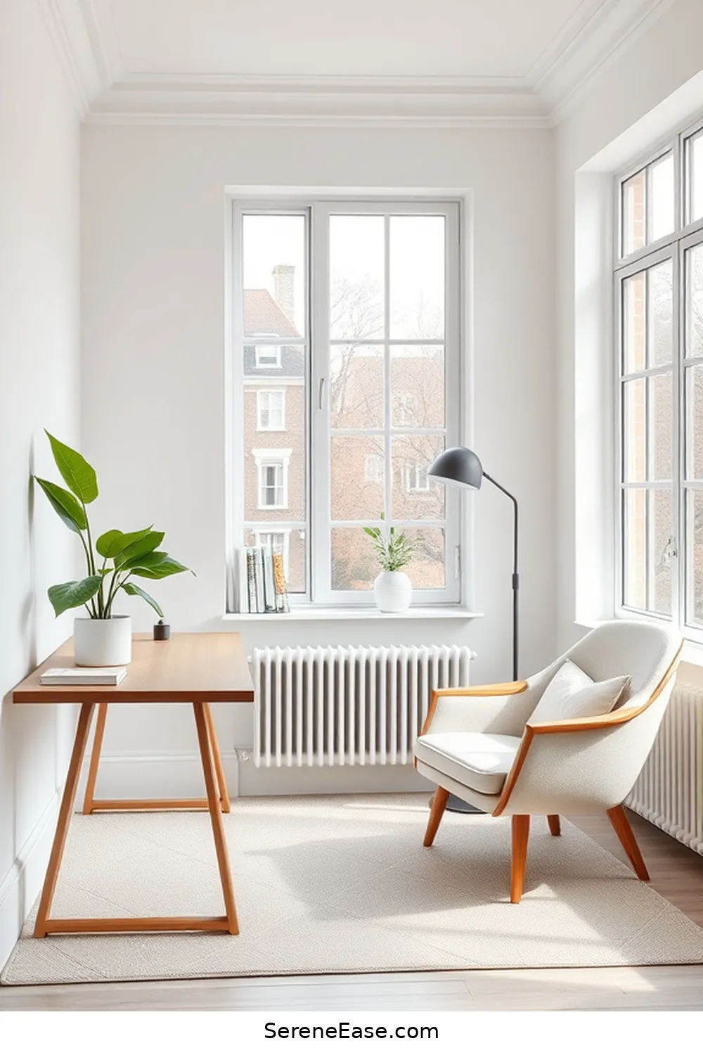 23 Ways to Achieve Monochromatic Scandinavian Style in Your Home Office 24 Embrace Minimal Decor for 23 Ways to Achieve Monochromatic Scandinavian Style in Your Home Office