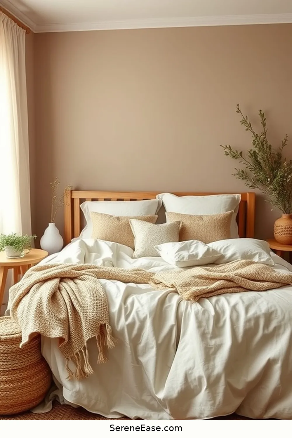 Choose a Soft Neutral Color Palette for 23 Ways to Achieve Neutral Tones in Bohemian Style Bedroom