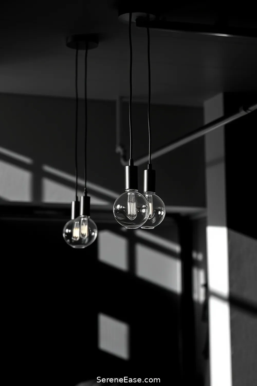 23 Ways to Achieve Scandinavian Style in a Black and White Garage 7 Choose Sleek, Modern Lighting Fixtures for 23 Ways to Achieve Scandinavian Style in a Black and White Garage